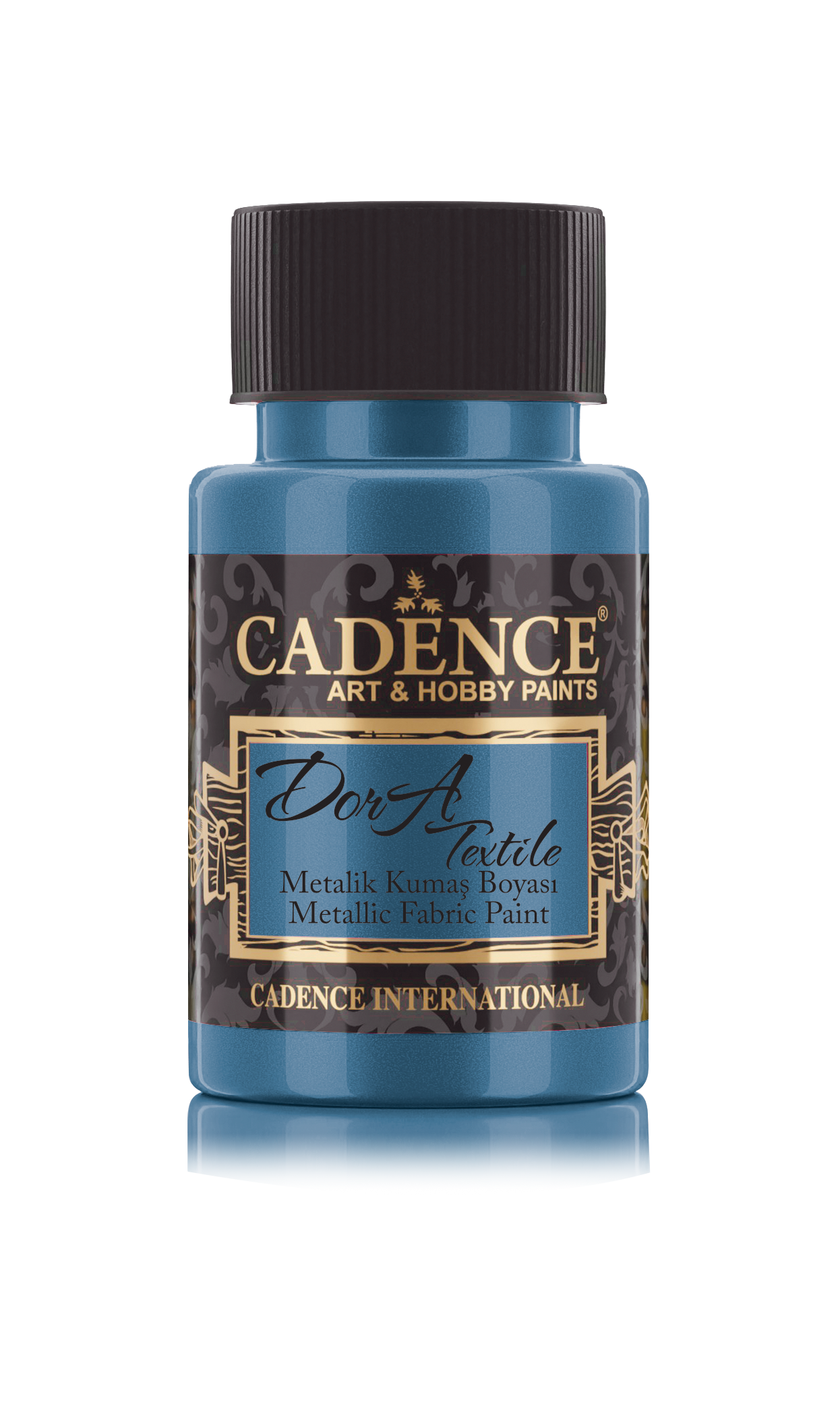 Cadence Dora Metallic Textielverf 50 ml Petrol