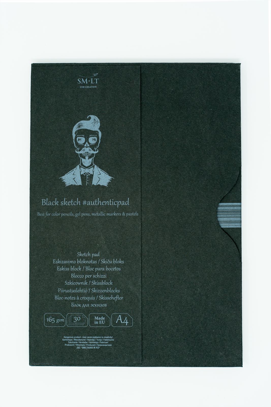 SMLT Papierblok A5 165gr 30 vel Zwart