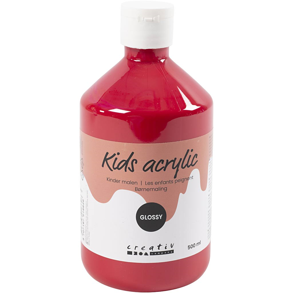 CC Acrylic Paint Glossy Primary Red 500 ml