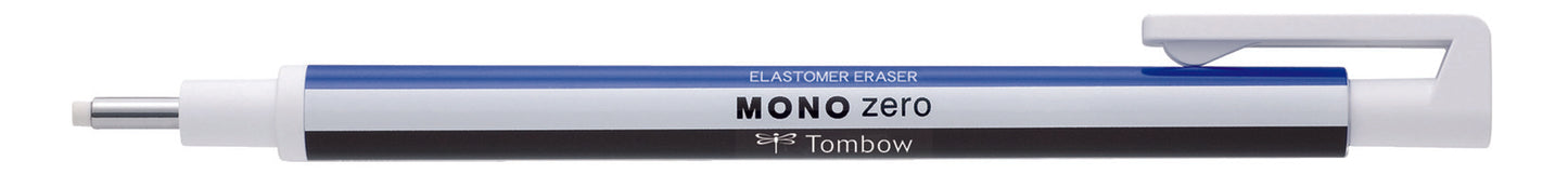 Tombow Mono Zero Eraser Round White Blue Black
