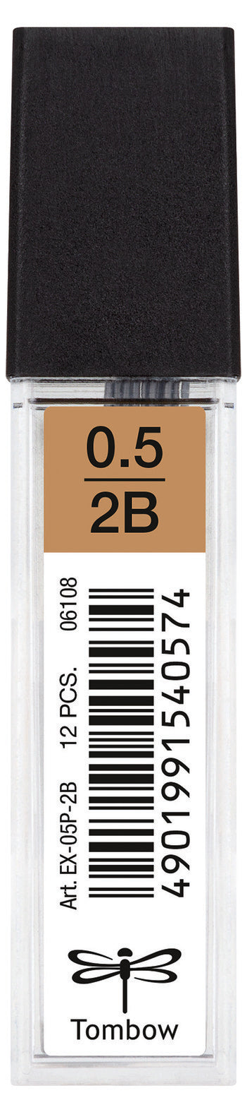 Tombow Mechanical Pencil Leads 0.5 mm 2B 12 pieces