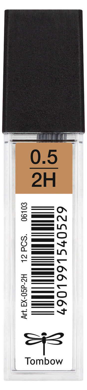 Tombow Druckbleistiftminen 0,5 mm 2H 12 Stück