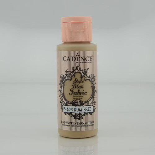 Cadence Style Mat Textilfarbe 59ml Sandbeige