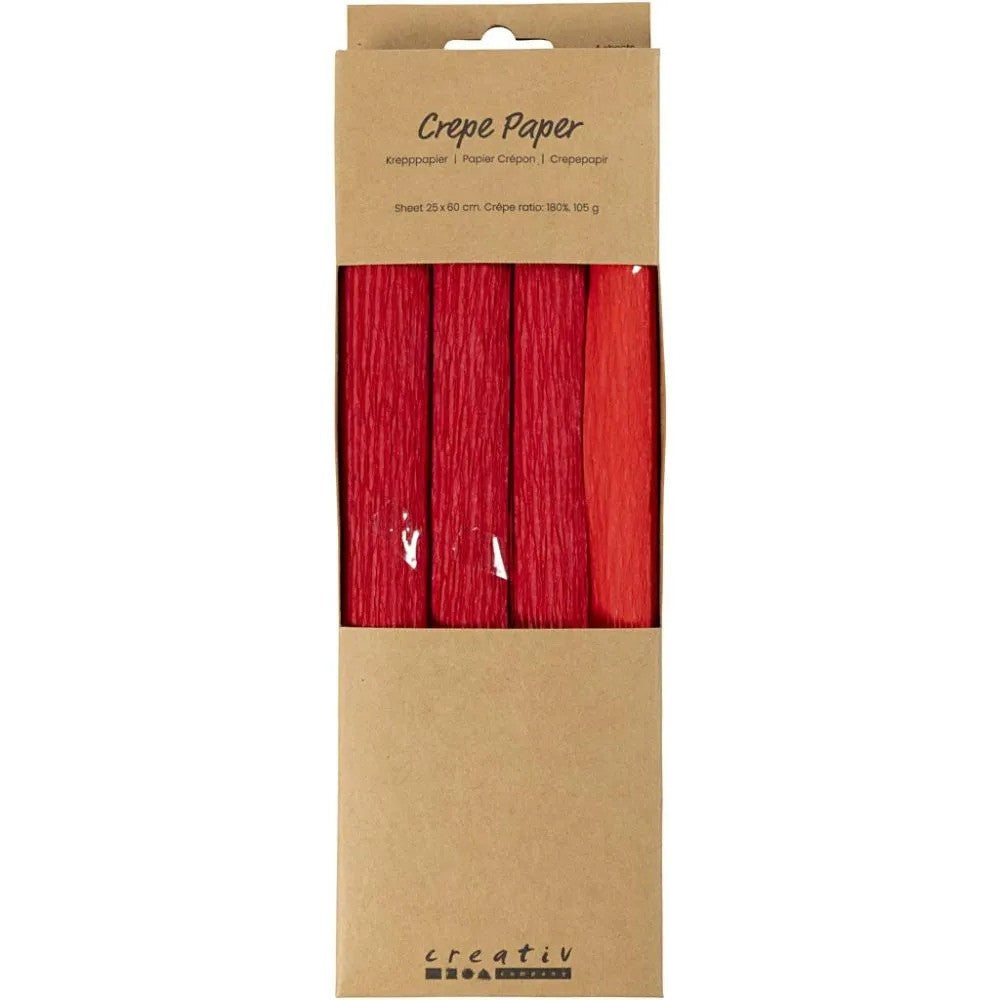 CC Crêpepapier Rood 4 vel