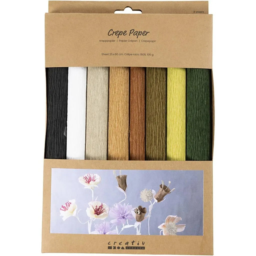 CC Krepppapier Natur 8 Blatt