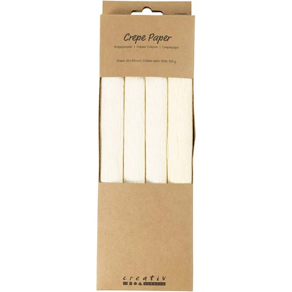 CC Crepe Paper Off White 4 sheets