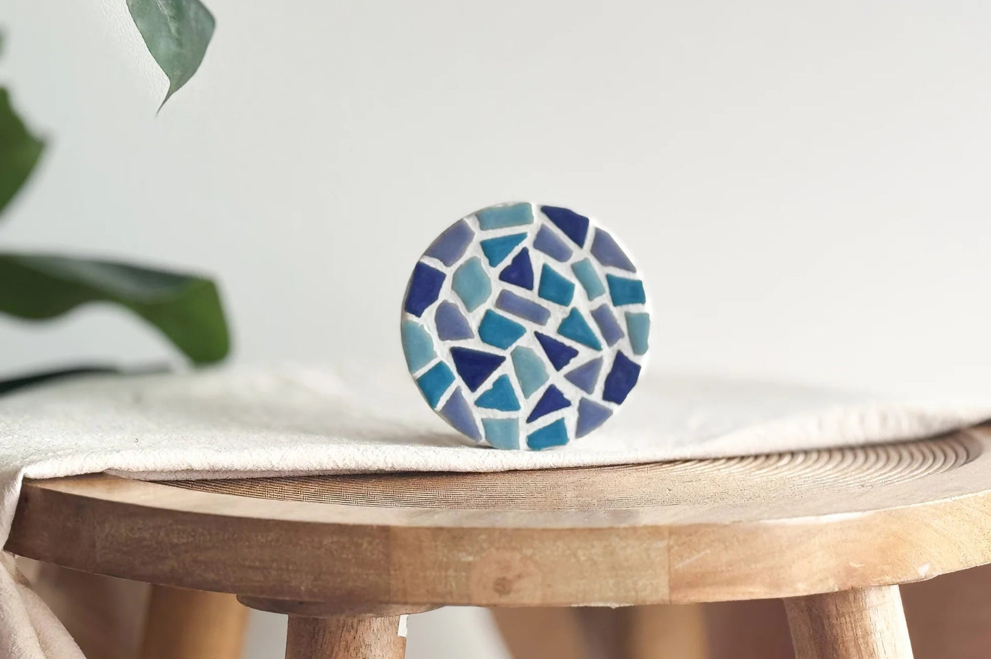 LC DIY Set - Mozaïek Onderzetter 4 stuks Blauw