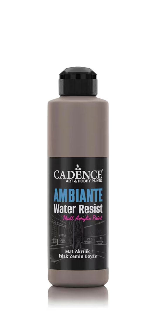 Cadence Ambiente Wasserfeste Matt-Acrylfarbe 250 ml Mink + 10 g Catalyst