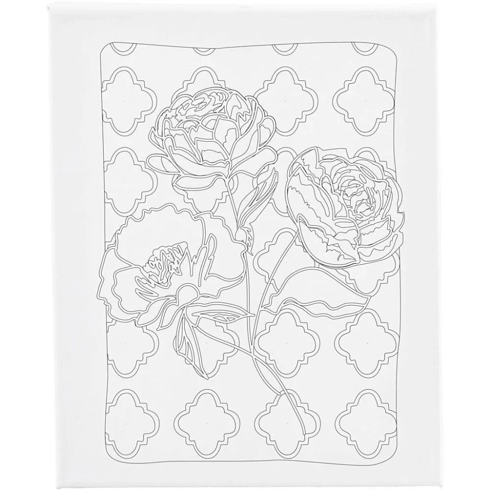 CC Leinwandbild mit Rosendruck 24x30 cm