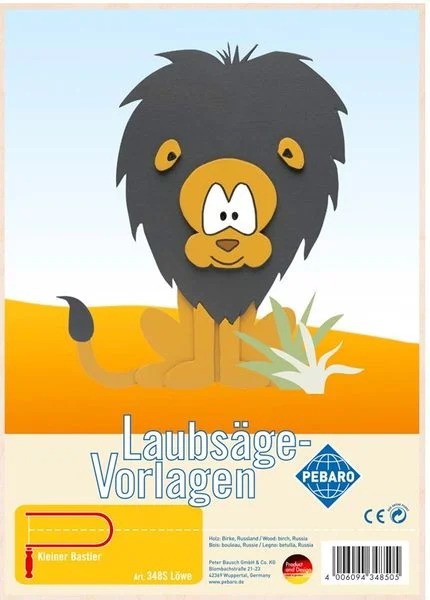 Pebaro Figuurzaagplaat Leeuw A4