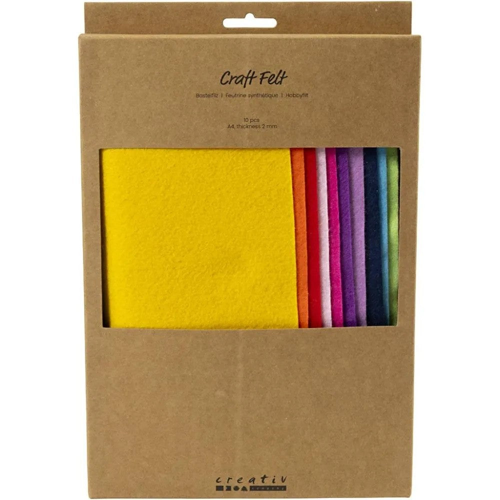 CC Craft Felt A4 Colorful 10 pcs
