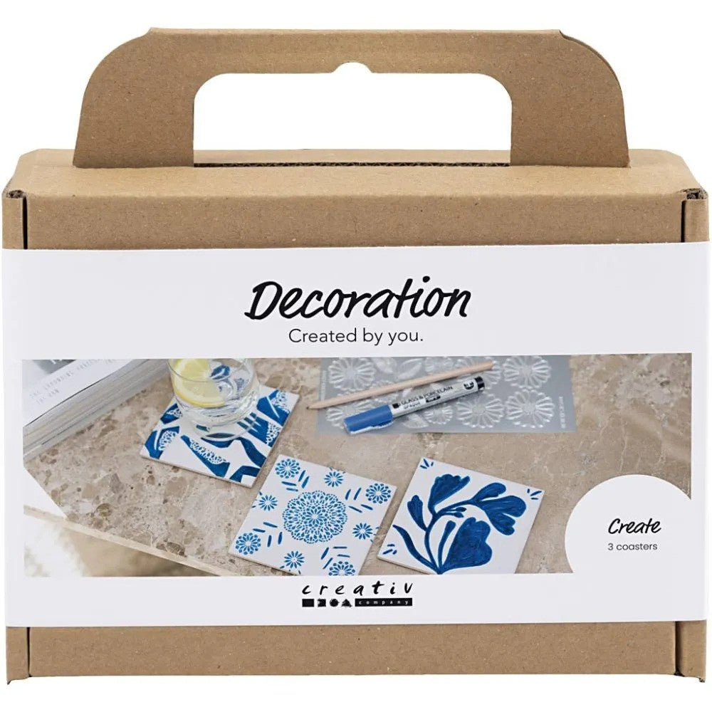 CC Mini Hobbyset Porzellanuntersetzer zum Bemalen