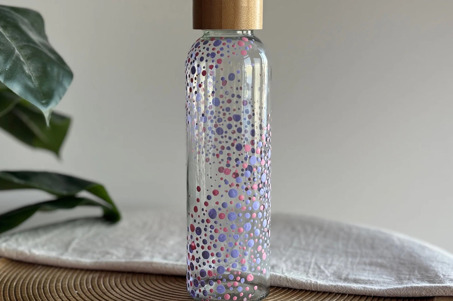 LC DIY Water Bottle Pink and Lilac