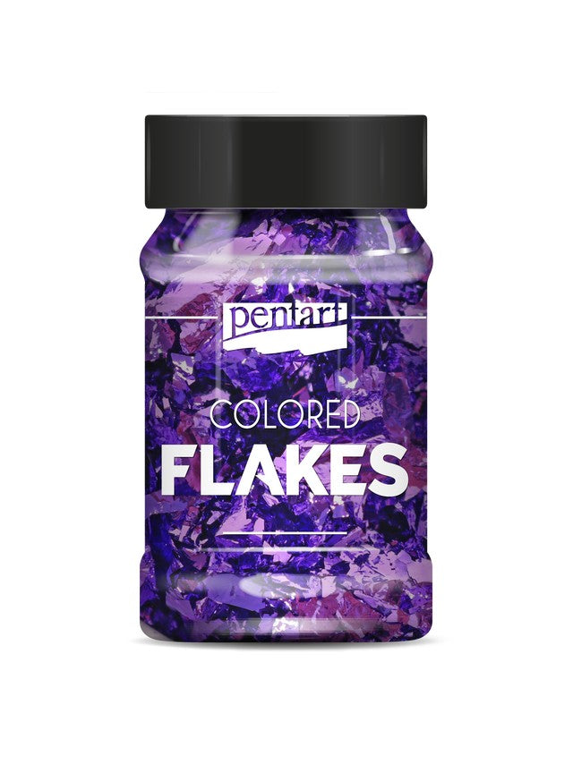 Pentart Farbfolienflocken Dunkellila 100ml