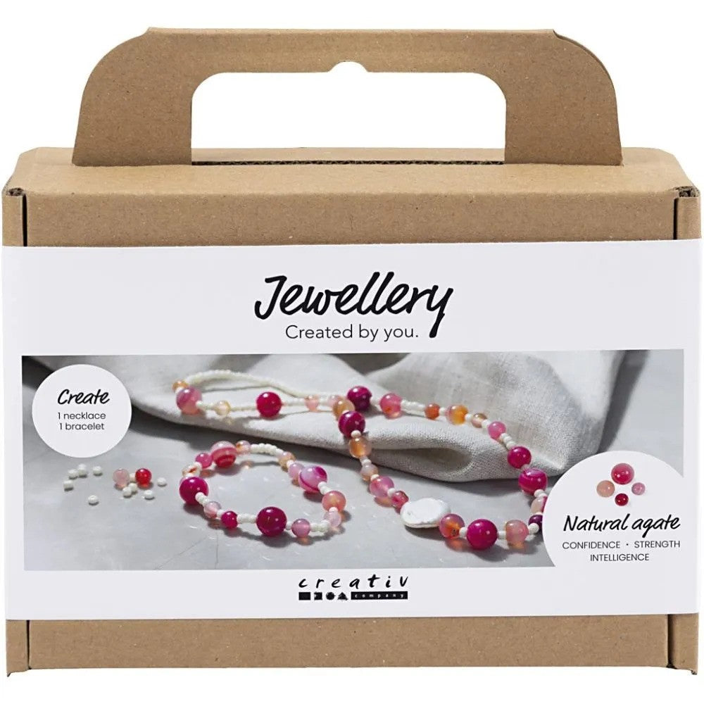 CC Min Hobbyset Halsketting en Armband Roze