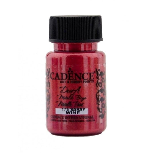 Cadence Dora Acrylverf Metallic 50 ml Wine