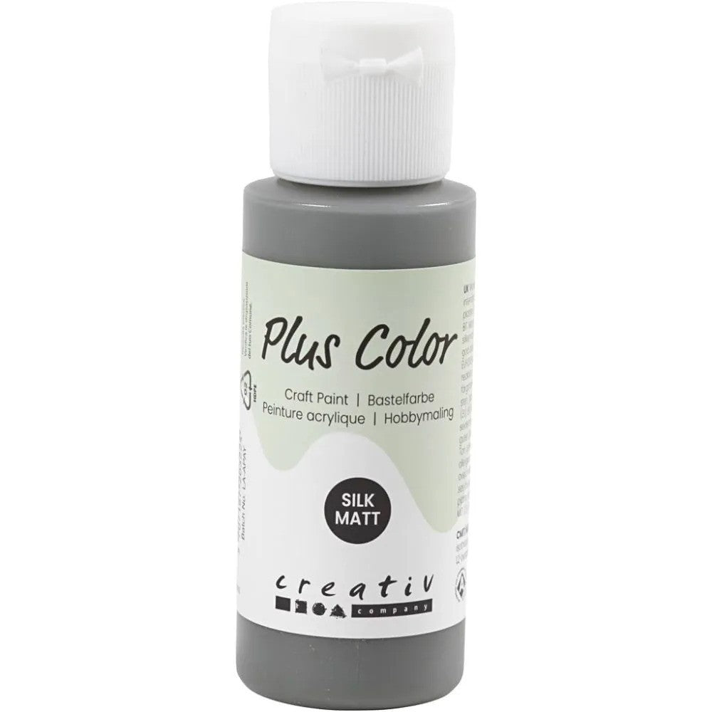 Plus Color Acrylfarbe Dunkelgrau 60 ml
