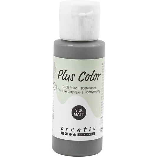 Plus Color Acrylfarbe Dunkelgrau 60 ml