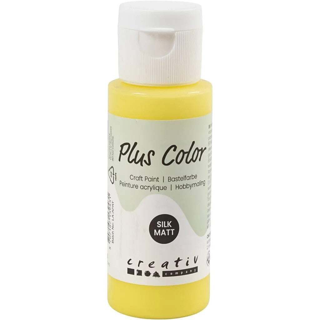 Plus Color Acrylverf Primair Geel 60 ml