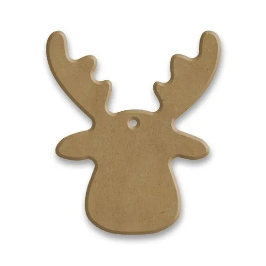 Gomille MDF Figuur Rendierkop 6 x 6 cm
