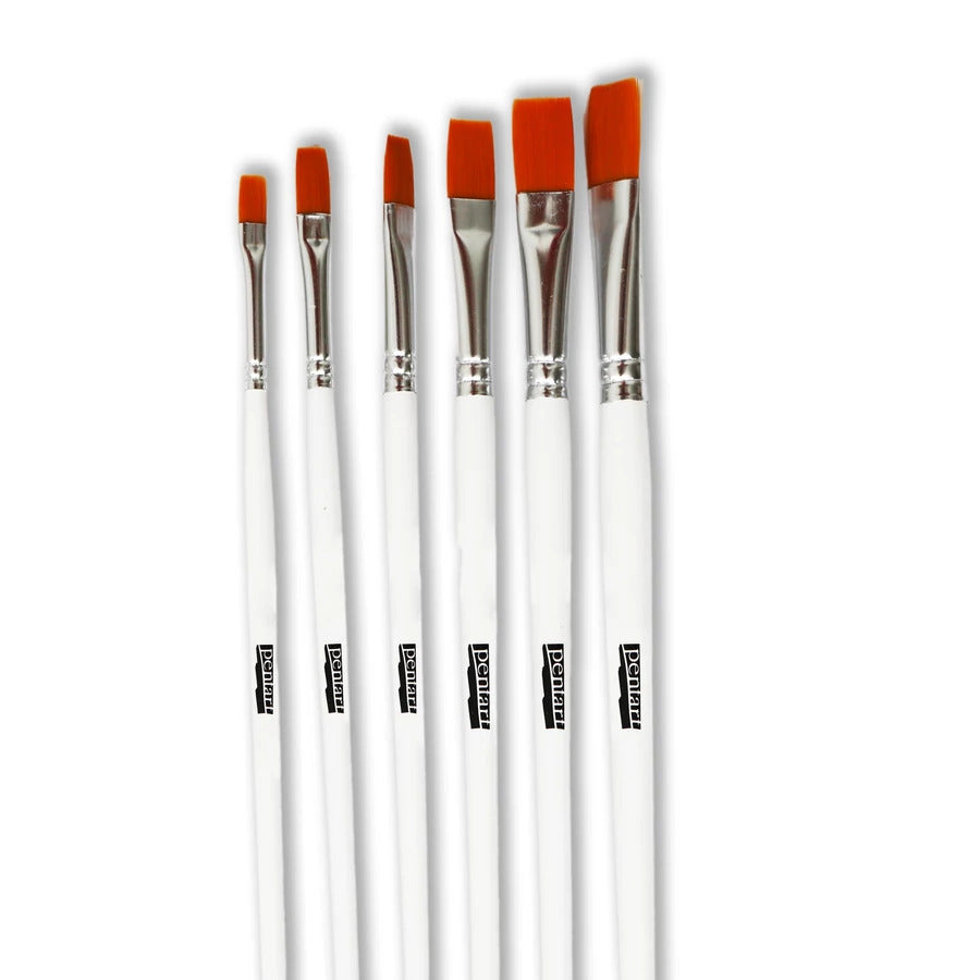 Pentart Pinselset Flach 6 Stück