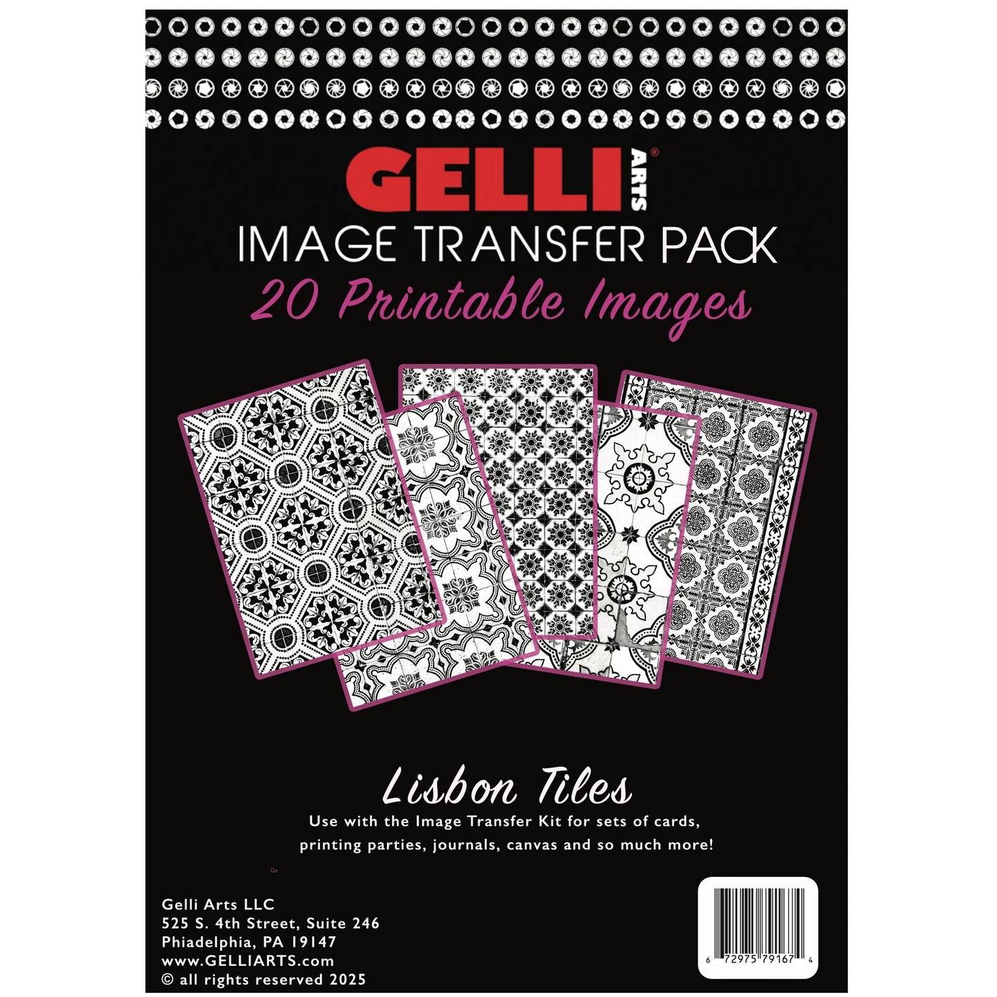 Gelli Arts Foto Transfer Set Lissabon Tegels 21,3 x 14,2 cm