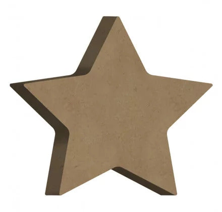 Gomille MDF Figuur Ster 6 x 6 cm