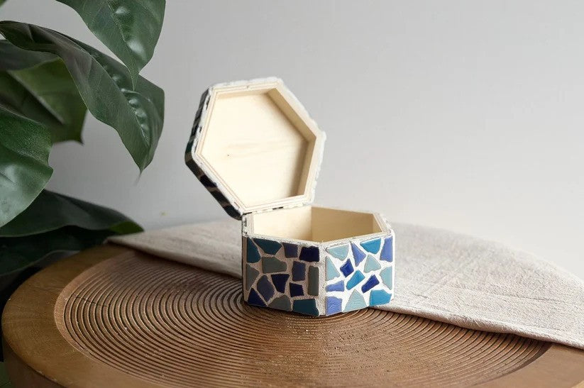LC DIY Set – Schmuckkästchen Mosaik Blau