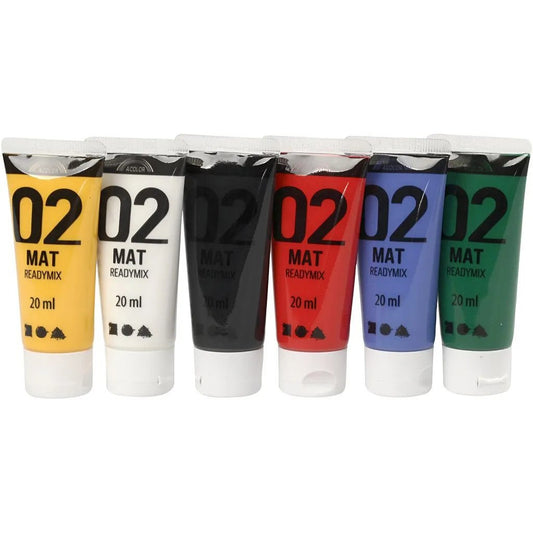 A-Color Acrylverf Set Mat Primair 6x20 ml