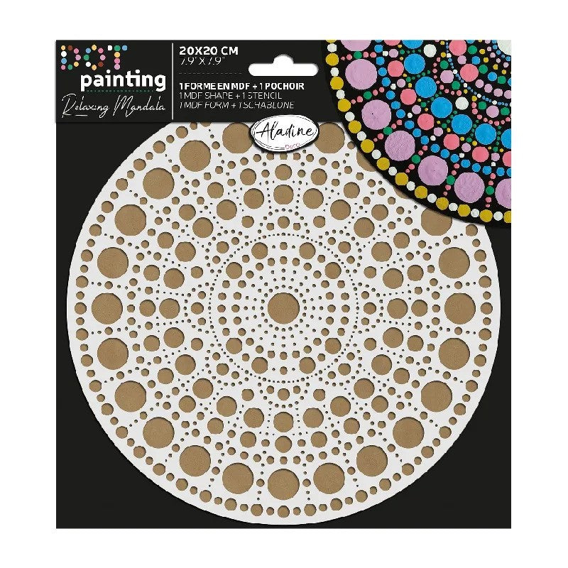 Aladine Duo Dot Painting Set Mandala 20 cm nr. 1