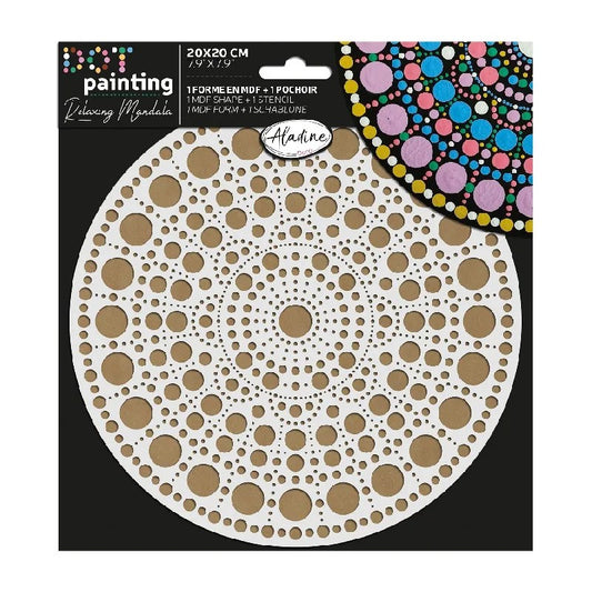 Aladine Duo Dot Painting Set Mandala 20 cm nr. 1