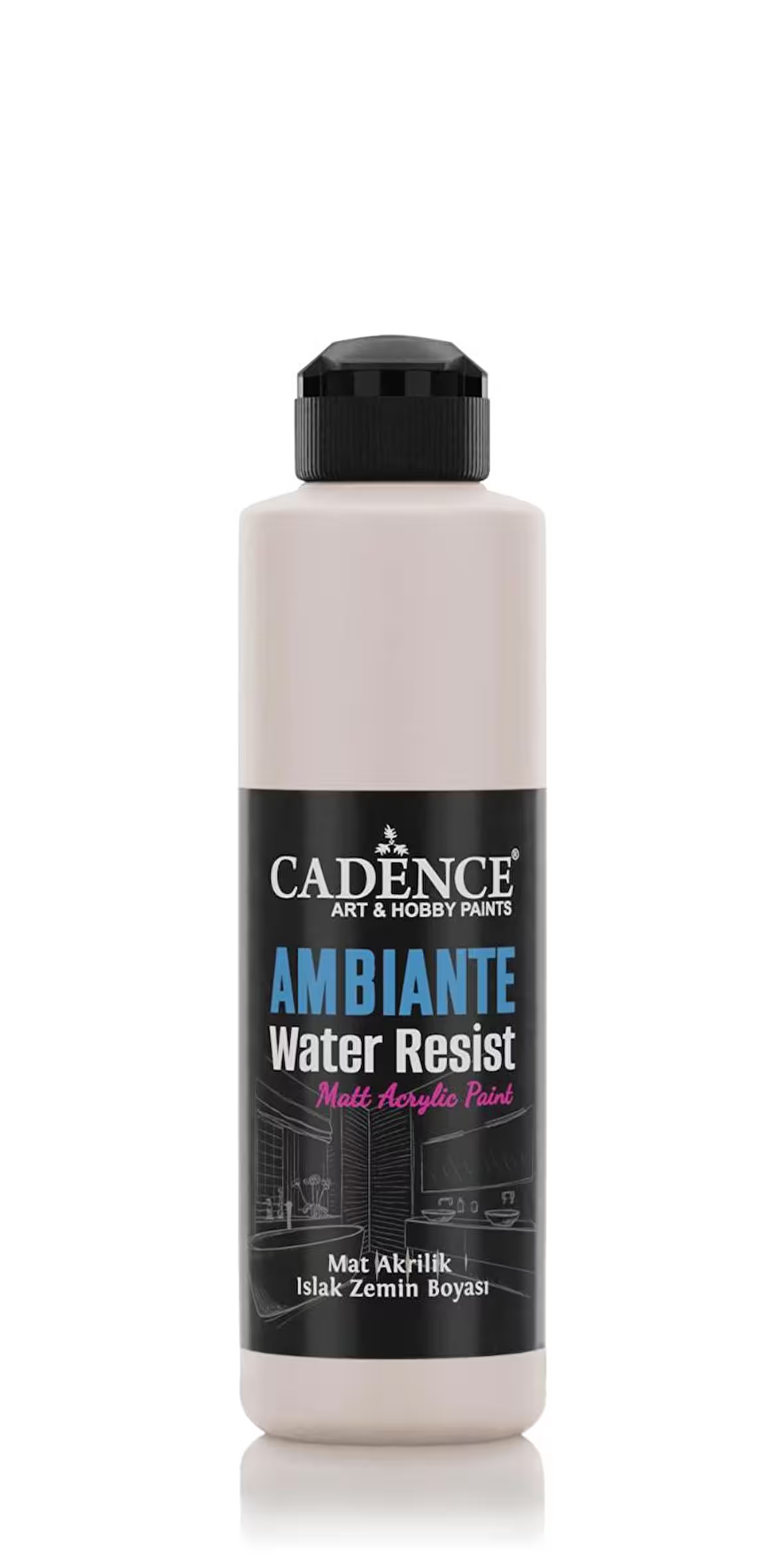 Cadence Ambient Water-Resistant Matt Acrylic Paint 250 ml Ivory Coast + 10 gr Catalyst