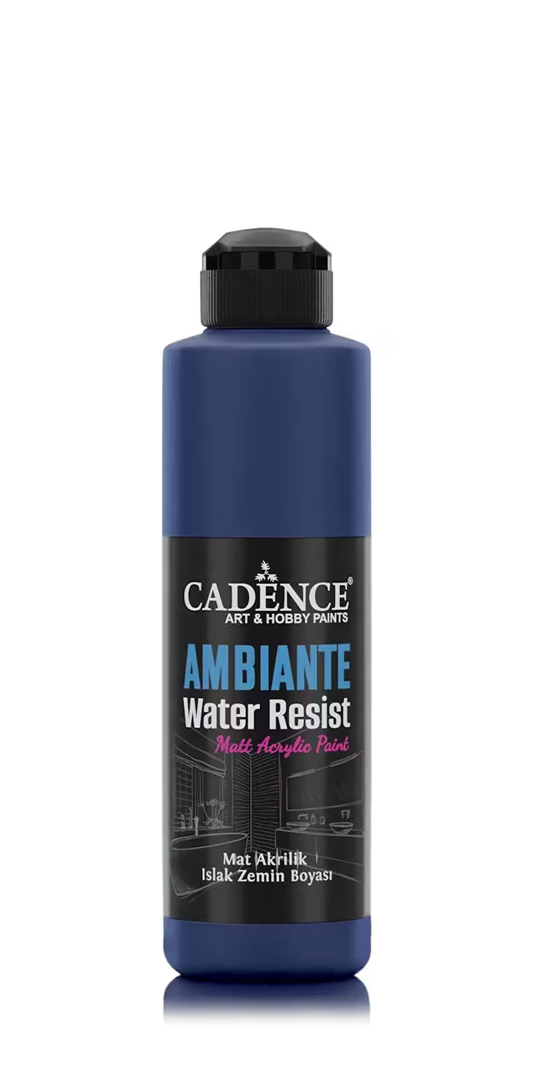 Cadence Ambiante Waterbestendige Matt Acrylverf 250 ml Ocean + 10 gr Catalyst