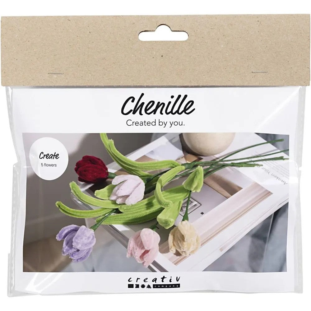 CC Mini Hobbyset Blumen aus Chenilledraht Tulpen
