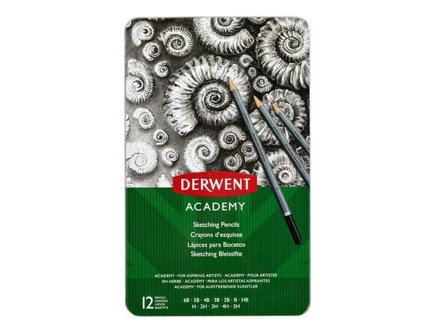 Derwent - Academy Sketching Set van 12 Potloden