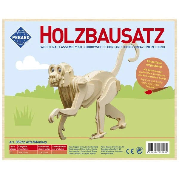 Pebaro Holzbausatz Affe