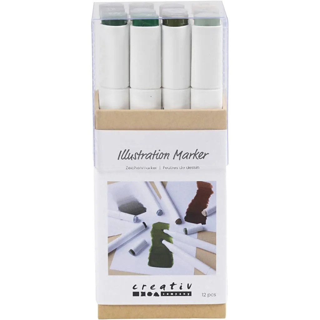 CC Alkoholmarker Natürliche Farben, 12 Stück