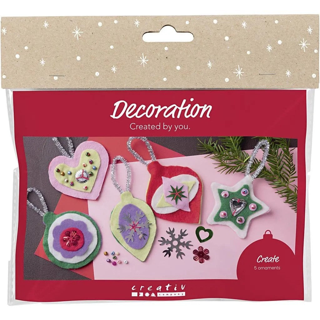 CC Mini Bastelset Dekoration, Filz Weihnachtsdekorationen
