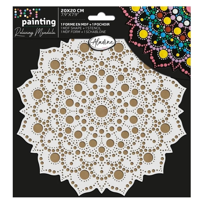 Aladine Duo Dot Painting Set Mandala 20 cm Nr. 3