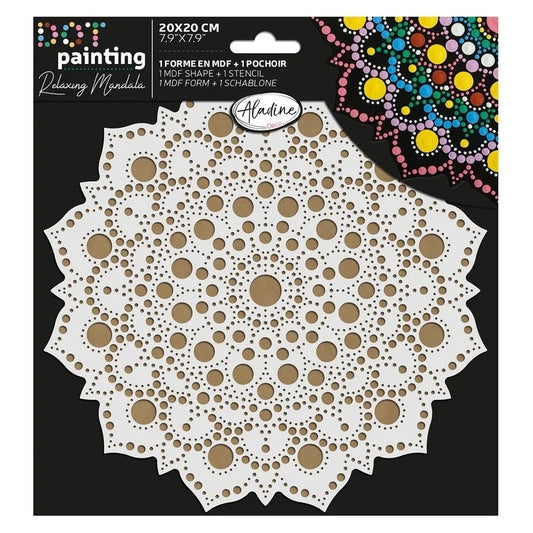 Aladine Duo Dot Painting Set Mandala 20 cm nr. 3