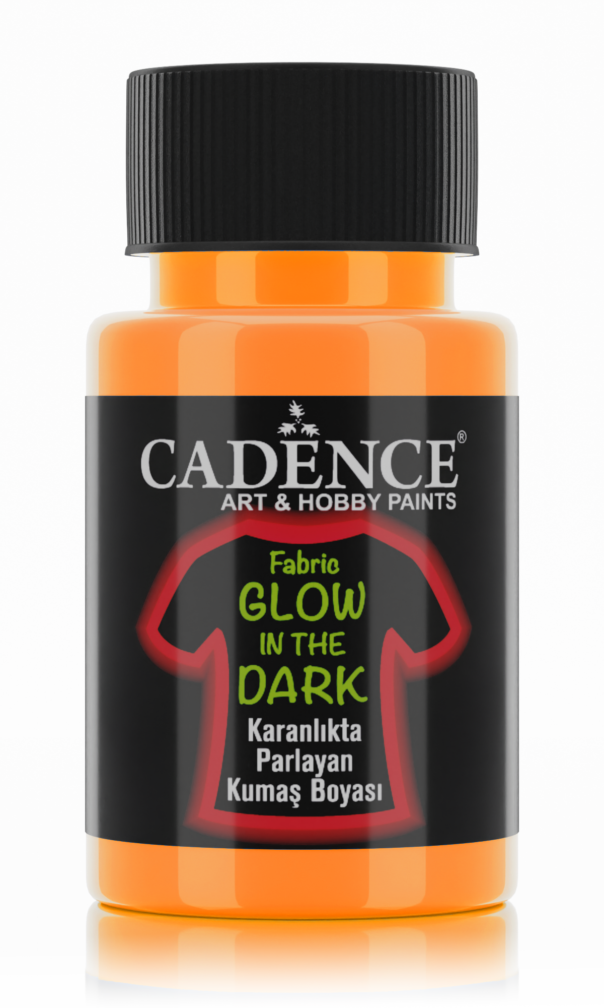 Cadence Glow in the Dark Textile Paint 50 ml Orange