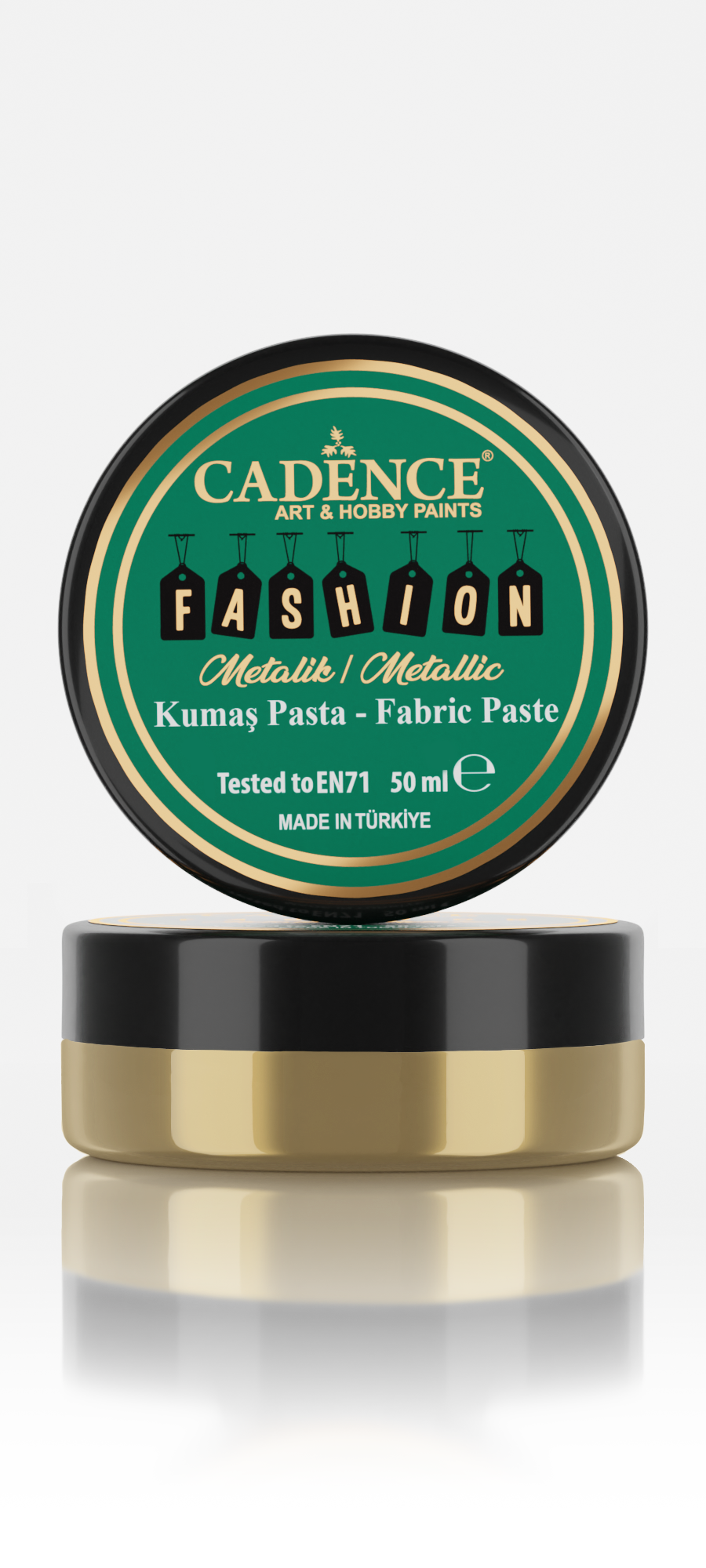 Cadence Fabric Textile Metallic Relief Paste 50 ml Antique Gold