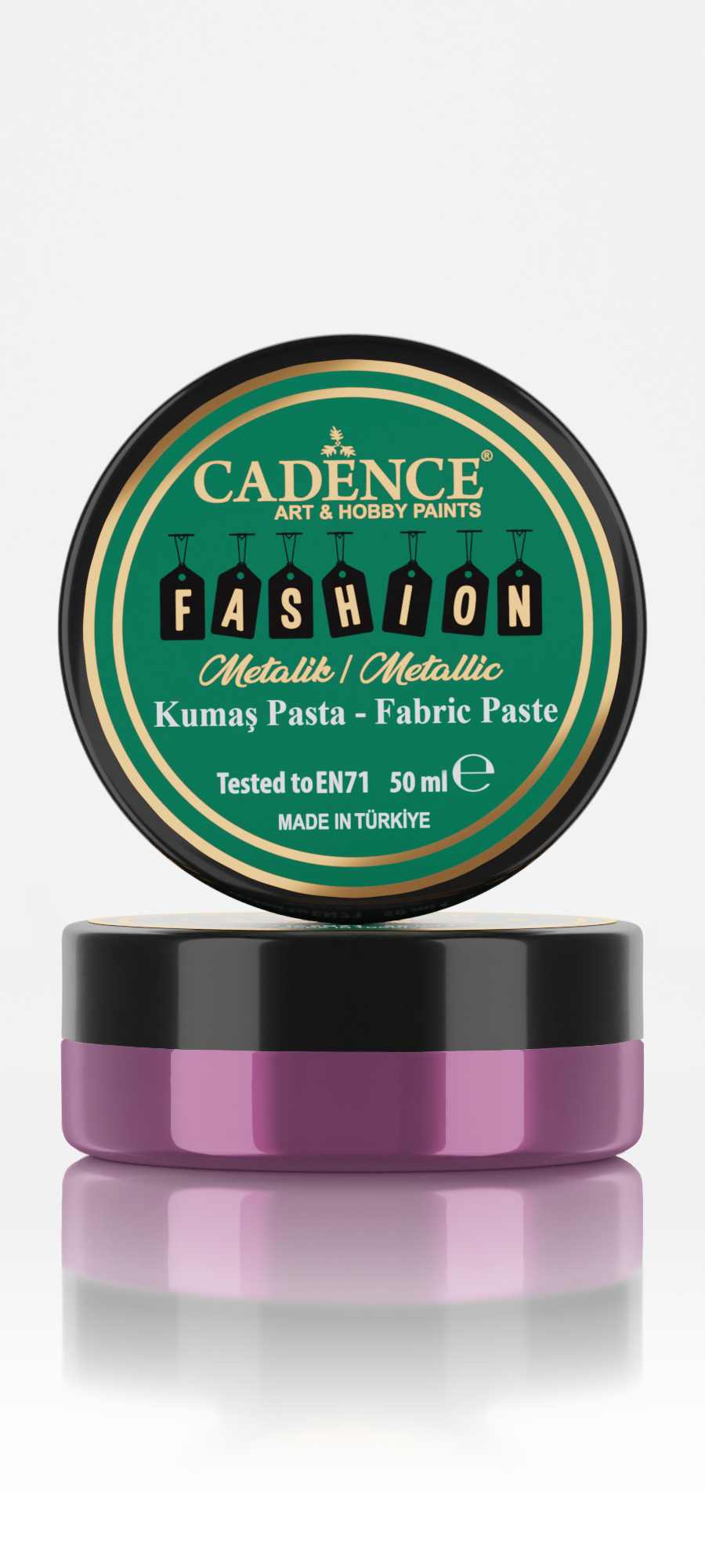 Cadence Fashion Textil Metallic Relief Paste 50 ml Zyklam