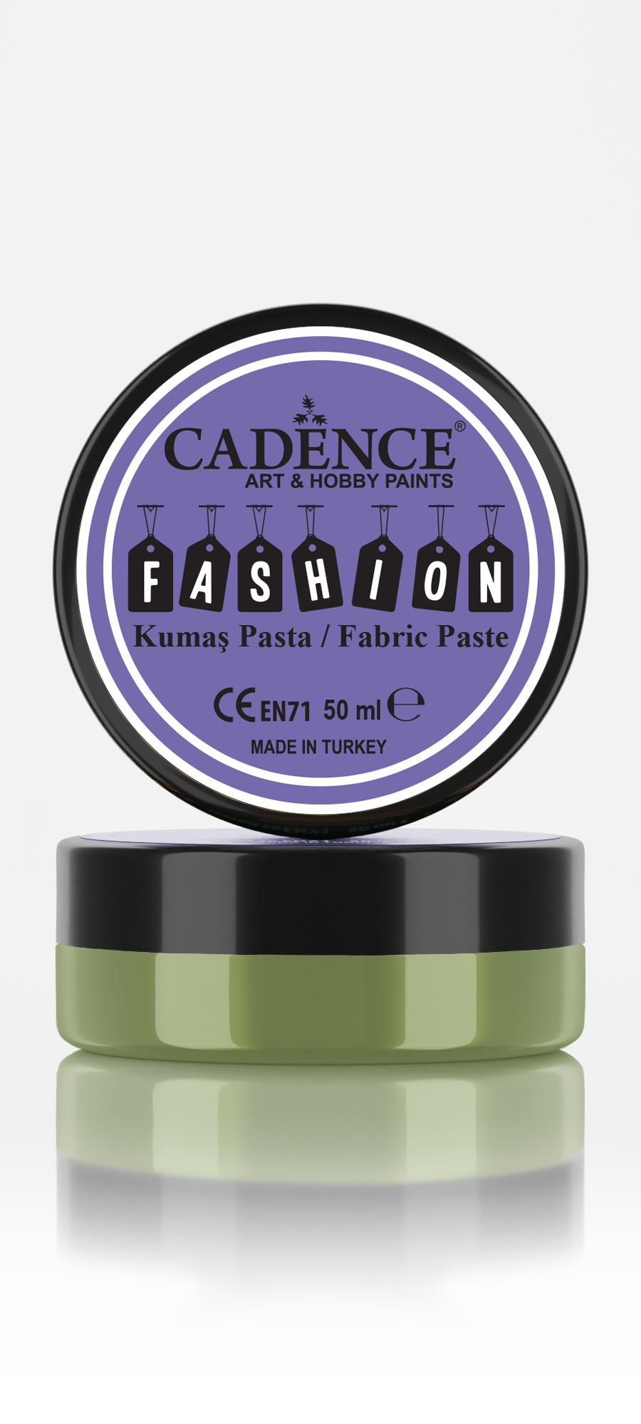 Cadence Fashion Textil Relief Paste 50 ml Pistaziengrün