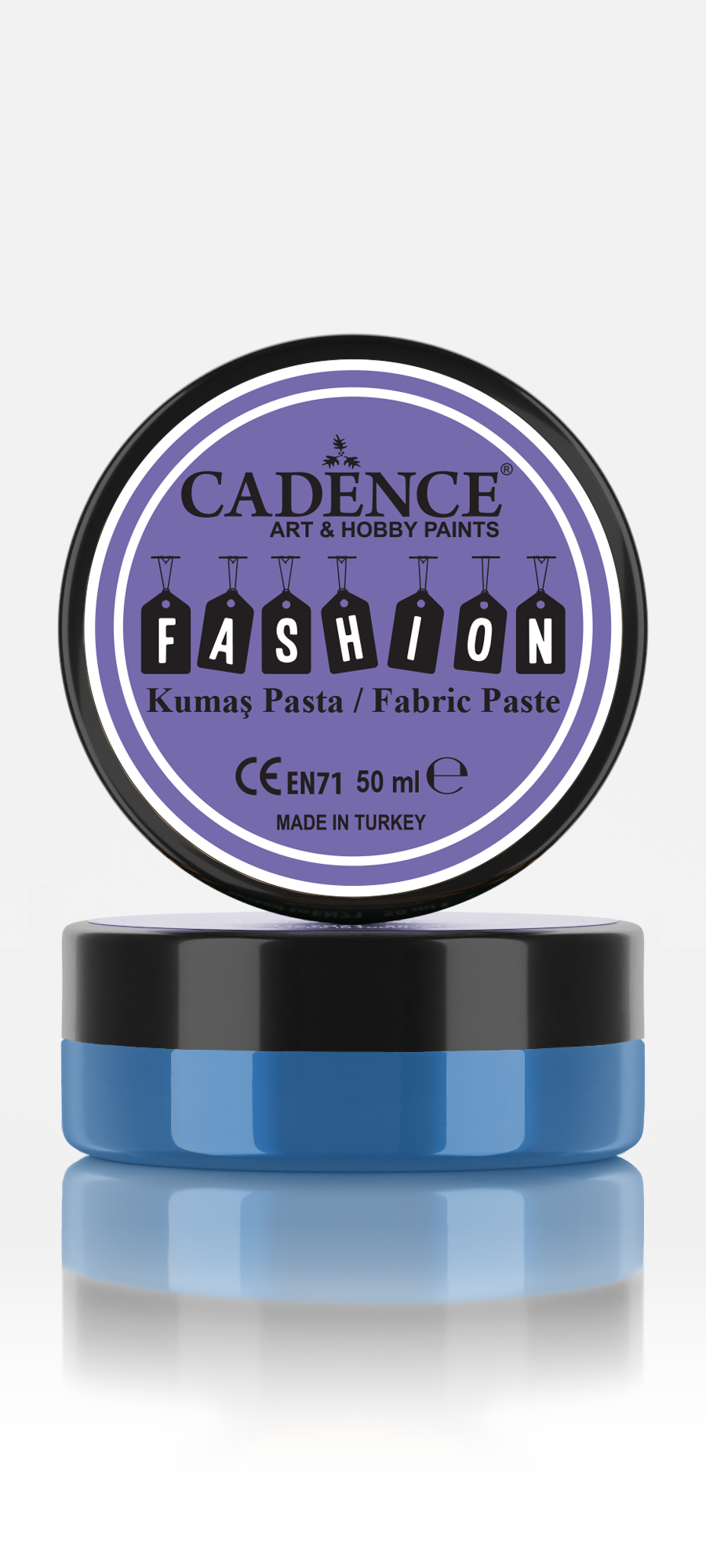 Cadence Fashion Textil Relief Paste 50 ml Königsblau