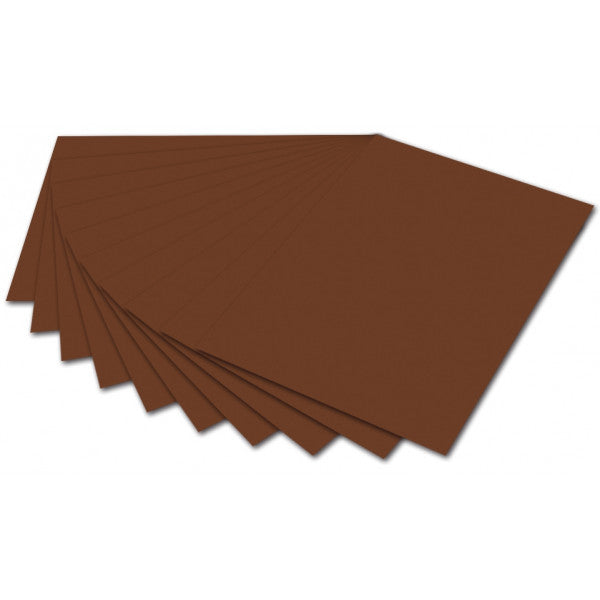 Folia Farbiges Papier A4 130 g 100 Blatt Schokoladenbraun