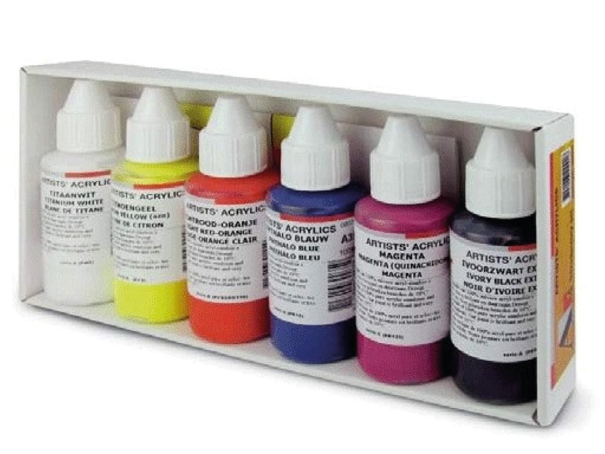 Ara Acrylverf Introductieset 6 x 100 ml Vrolijke kleuren