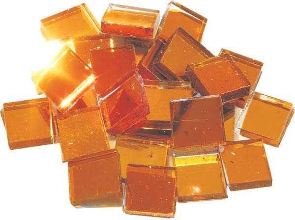 Mosaic Tile Mirror Mosaic Tiles Golden Yellow 125gr 40 pieces