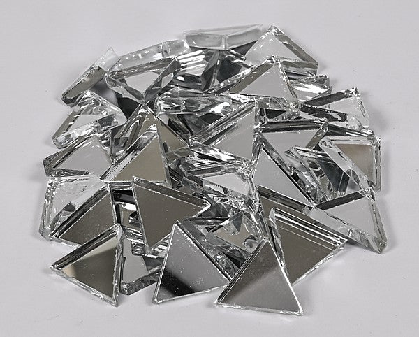 Mosaikspiegel Mosaiksteine Dreieck Silber 125gr 195 Stück