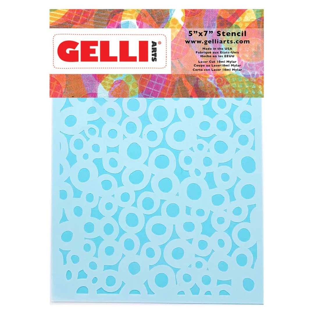 Gelli Arts Stencil Dots 12,7x17,8 cm